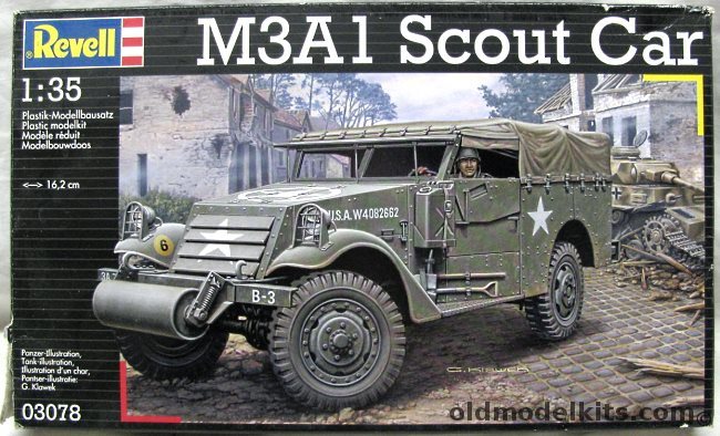 Revell 1/35 M3A1 Scout Car, 03078 plastic model kit